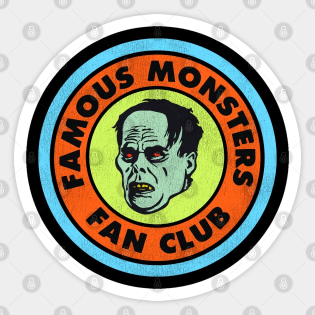 Famous Monsters Fan Club Sticker by darklordpug